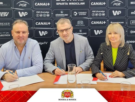 Spółka Rosiek z Sycowa nadal będzie sponsorowała żużlowców Sparty Wrocław 