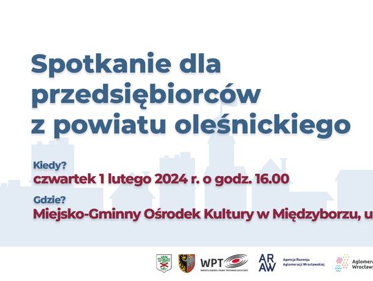 Spotkanie dla przedsiębiorców powiatu oleśnickiego