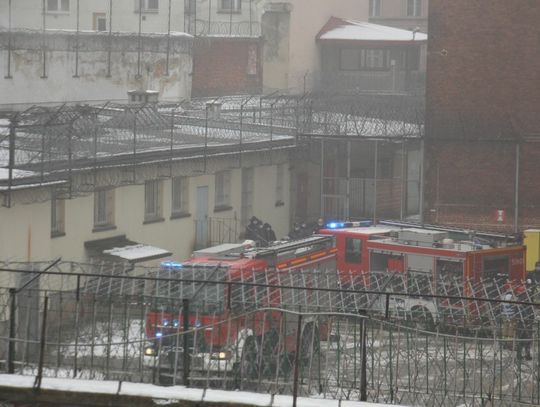 Straż pożarna w więzieniu w Oleśnicy