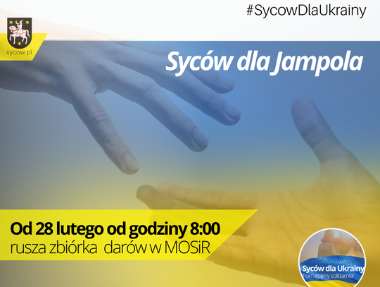 Sycowianie pomagają Jampolowi na Ukrainie