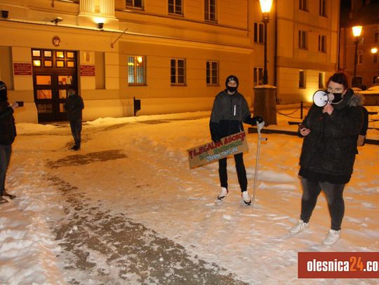 Sześcioro protestowało w Oleśnicy 