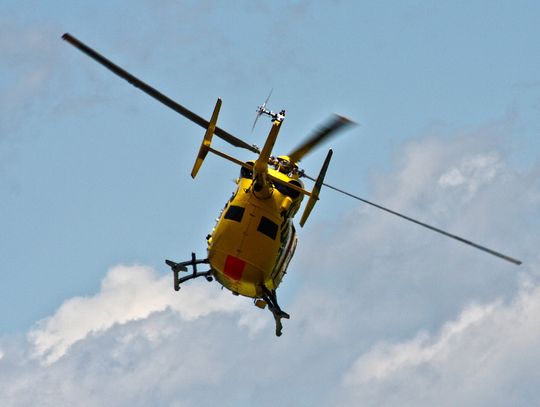 Tak śmigłowiec LPR zabierał desperata z Oleśnicy