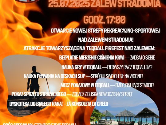 Teqball Firefest nad zalewem