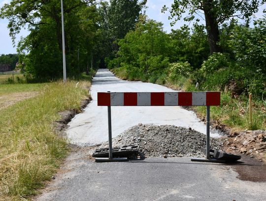 Trwa przebudowa drogi w Ligocie Polskiej