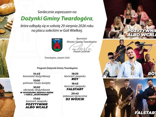 Twardogóra szykuje dożynki - trzy zespoły, korowód i szalona zabawa
