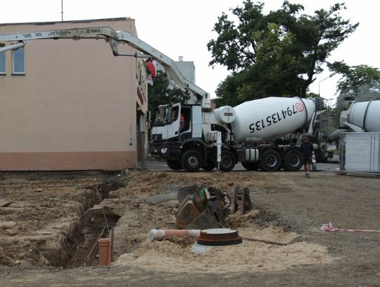 U strażaków leją beton