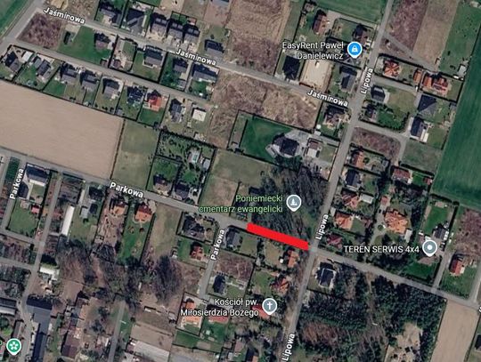 Ulica Parkowa w Nieciszowie czasowo zamknięta. Ruszają badania przed ważną inwestycją