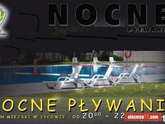 Upalny wieczór? Basen w Sycowie zaprasza na pierwsze Nocne Pływanie w tym sezonie