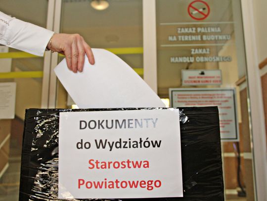 Urny na korespondencję w Starostwie