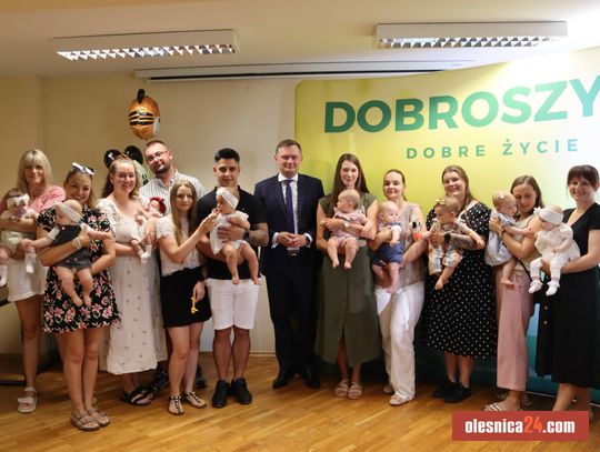 Uroczyste powitanie najmłodszych mieszkańców Gminy Dobroszyce