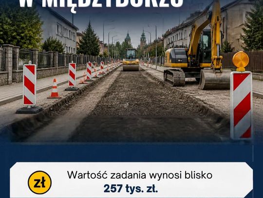Utrudnienia w Międzyborzu. Remontują ważną ulicę, ale do piekarni dojedziesz!