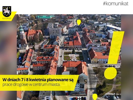 Utrudnienia w ruchu w centrum Sycowa w związku z pracami drogowymi