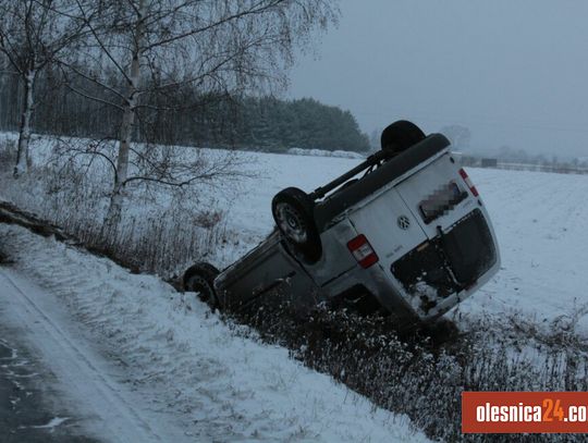 Uwaga, fatalne warunki drogowe w Oleśnicy i powiecie oleśnickim! Są kolizje i wypadki [AKTUALIZACJA]