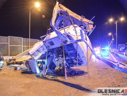 UWAGA, groźny wypadek ciężarówki na S8