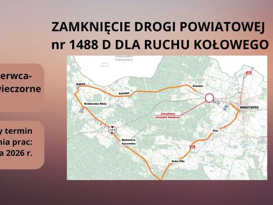 Uwaga kierowcy! Przejazd kolejowy w Międzyborzu zamknięty na tydzień