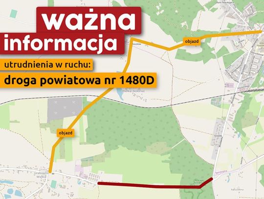 Uwaga, objazd!