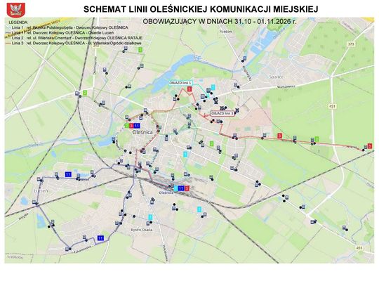 Uwaga pasażerowie! Specjalny rozkład OKM na Wszystkich Świętych