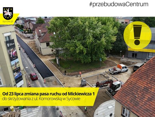 Uwaga – zmiana organizacji ruchu w Sycowie od 23 lipca