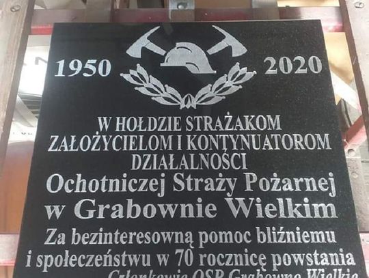 W hołdzie strażakom