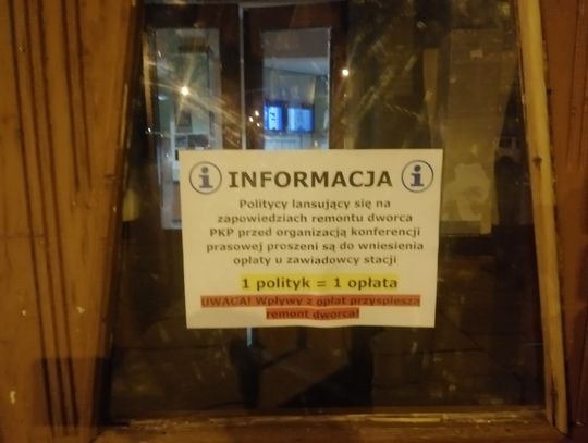W Oleśnicy wykpili dworcowy lans polityków