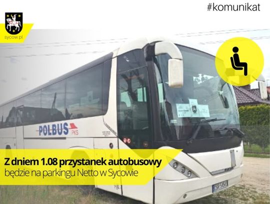 W Sycowie przenoszą przystanek