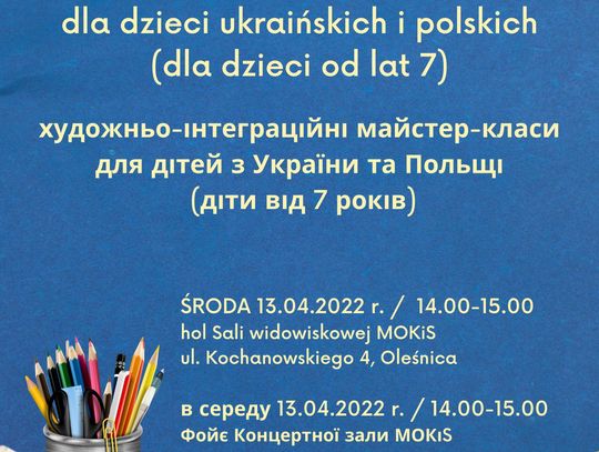Warsztaty plastyczne dla dzieci z Ukrainy