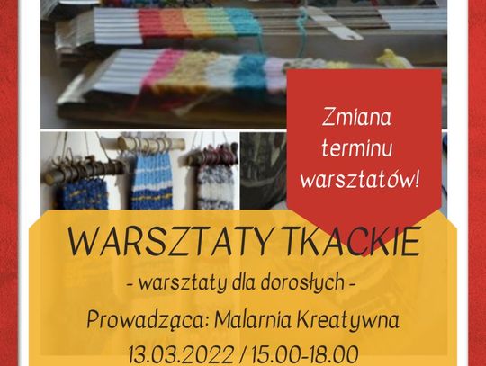 Warsztaty tkackie dla dorosłych – nowy termin