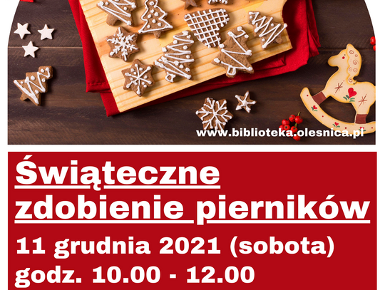 Warsztaty ze zdobienia pierników na Boże Narodzenie