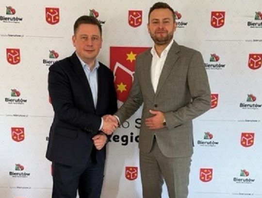 Ważne rozmowy o przyszłości Bierutowa. Burmistrz spotkał się z wicemarszałkiem