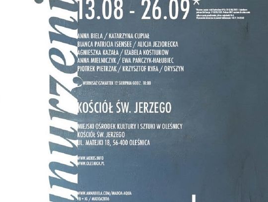 Wernisaż wystawy "Zanurzeni" w Oleśnicy