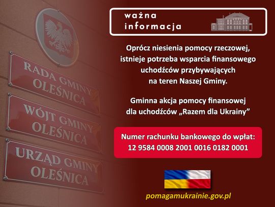 Wesprzyj finansowo uchodźców z Ukrainy