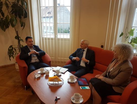 Wicemarszałek Sejmu i senator u burmistrza Bierutowa