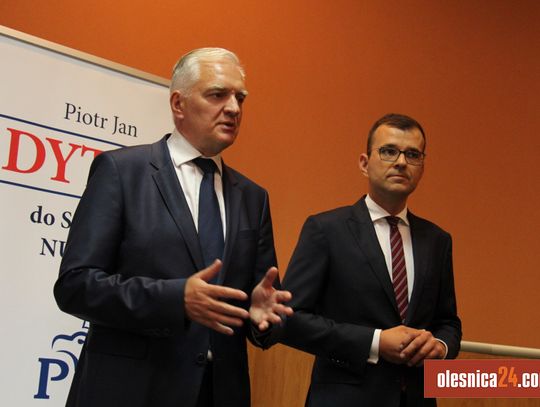 Wicepremier Gowin promuje kandydata z Łoziny