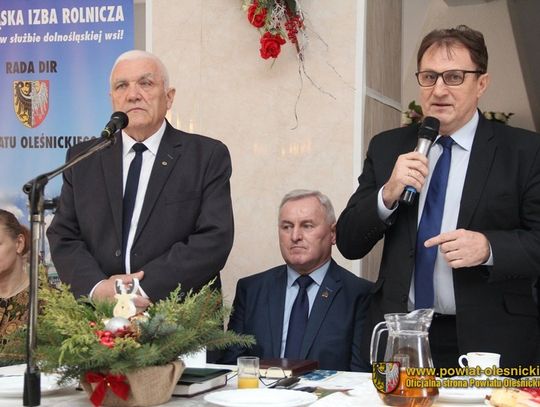 Wigilijne spotkanie rolników z powiatu oleśnickiego