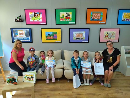 Wizyta przedszkolaków z Ligoty Polskiej w bibliotece w Oleśnicy
