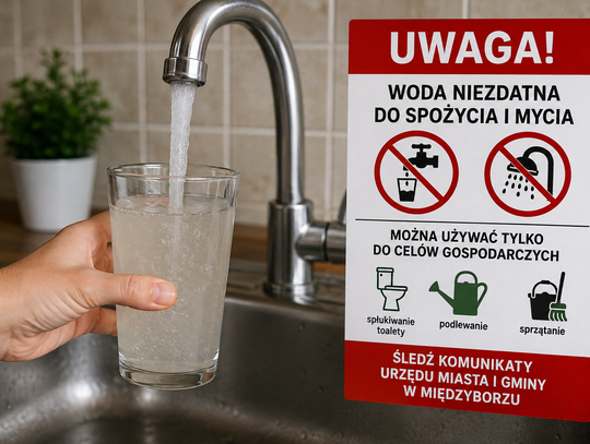Woda z kranu w Międzyborzu niebezpieczna – nie pij, nie myj się!