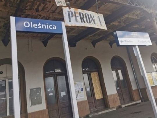 Wybił szybę na dworcu PKP w Oleśnicy