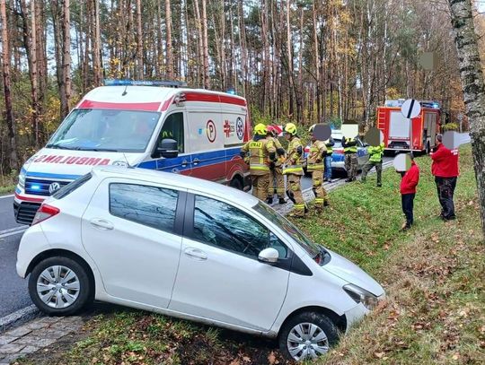 Wypadek na drodze krajowej nr 25. Jedna osoba ranna