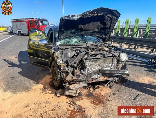 Wypadek na S8. Zderzyły się trzy samochody 