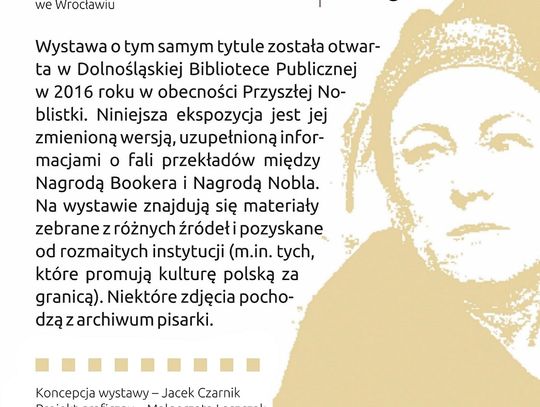 Wystawa "Olga Tokarczuk na świecie"