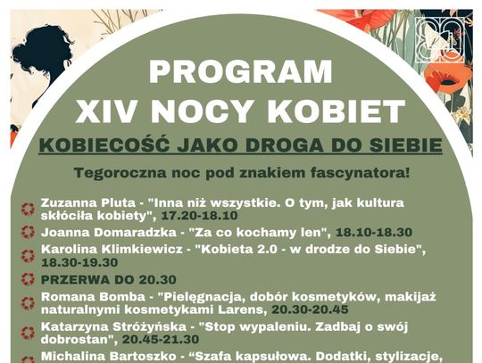 XIV Noc Kobiet w Oleśnicy już wkrótce – pidżama party pełne inspiracji i kobiecej mocy XIV Noc Kobiet w Oleśnicy już wkrótce – pidżama party pełne inspiracji i kobiecej mocy