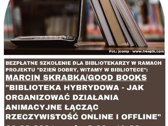 Zaproszenie na kolejne bezpłatne szkolenie online dla bibliotekarzy