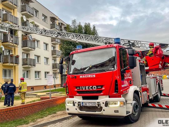 Zatrzasnęła się w mieszkaniu w Oleśnicy