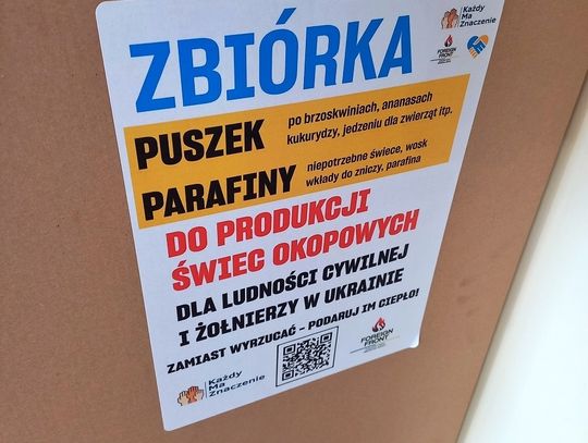 Zbiórka puszek i świec w oleśnickiej bibliotece 