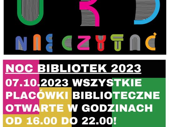 Zbliża się Noc Bibliotek 2023