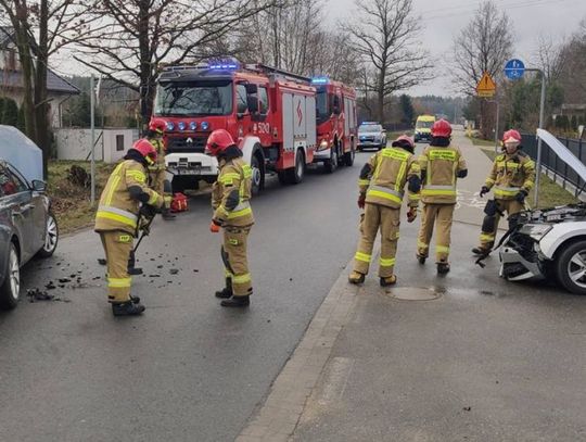 Zderzenie dwóch aut w gminie Syców