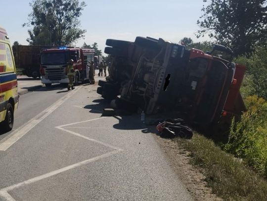 Zderzyły się dwie ciężarówki. Jest jedna ranna osoba