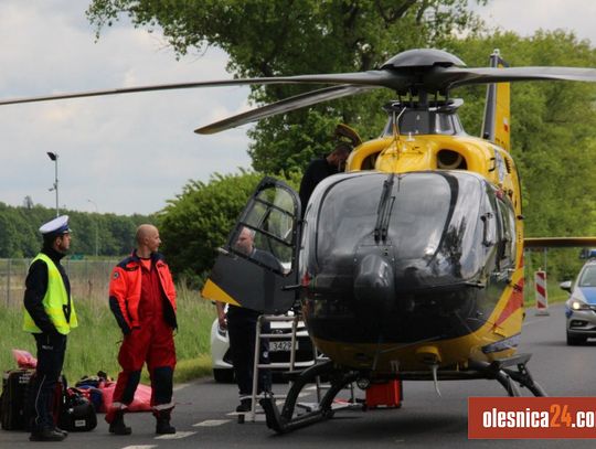 Zepsuł się śmigłowiec LPR - dawna droga nr 8 została zablokowana