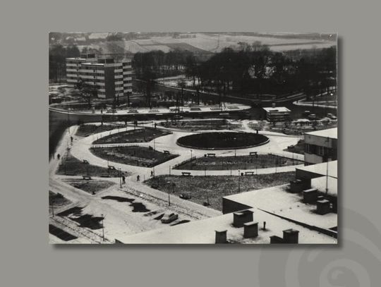 Zimowy krajobraz Oleśnicy z 1979 roku