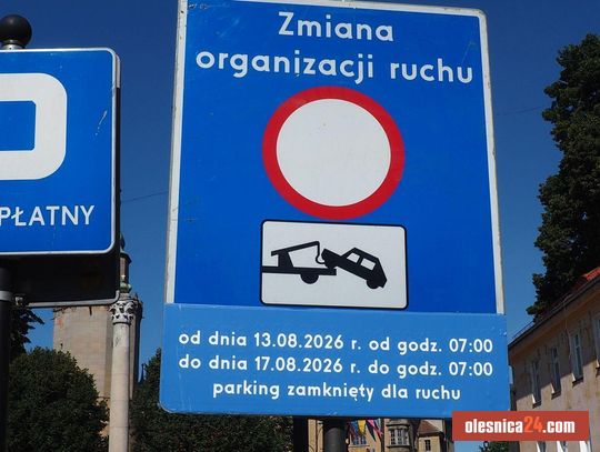 Kierowcy, uwaga! Centrum Oleśnicy z utrudnieniami. Te miejsca będą zamknięte